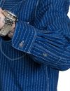 Freenote Cloth - Packard Shirt - Indigo Stripe