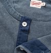 Freenote Cloth - 13oz Long Sleeve Henley - Faded Blue