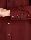 Freenote Cloth - Bodie Western Shirt - Burgundy Twill