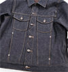 Freenote Cloth - CD-1 Unsinged Rinsed Denim Jacket 15 oz - Indigo