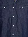 Freenote Cloth - Calico Western Shirt Rinsed Denim 6 oz - Indigo