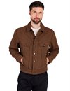 Freenote Cloth - High Low Jacket - Brown Herringbone Dobby