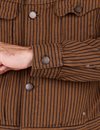 Freenote Cloth - High Low Jacket - Brown Herringbone Dobby