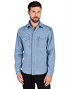 Freenote Cloth - Lambert Workwear Shirt - Bleach Indigo Cord