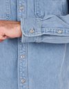 Freenote Cloth - Lambert Workwear Shirt - Bleach Indigo Cord