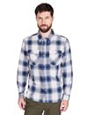 Freenote Cloth - Lancaster Plaid Shirt - White Shadow 