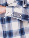 Freenote Cloth - Lancaster Plaid Shirt - White Shadow 