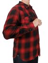 Freenote Cloth - Modern Western Plaid Shirt - Red Shadow