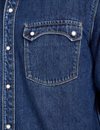 Freenote Cloth - Modern Western Shirt 11 oz - Washed Denim