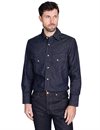 Freenote Cloth - Northfork Western Denim Shirt Rinsed Denim - 6oz
