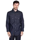 Freenote Cloth - Northfork Western Denim Shirt Rinsed Denim - 6oz