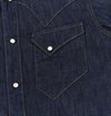 Freenote Cloth - Northfork Western Denim Shirt Rinsed Denim - 6oz