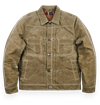 Freenote Cloth - RJ1 Riders Jacket Waxed Canvas Red Interior - Tobacco