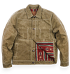 Freenote Cloth - RJ1 Riders Jacket Waxed Canvas Red Interior - Tobacco