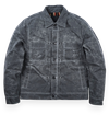 Freenote Cloth - Riders Jacket Waxed Canvas - Charcoal