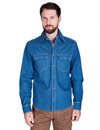 Freenote Cloth - Sinclair Sawtooth Western Shirt - Pacific Blue
