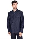Freenote Cloth - Sinclair Western Shirt Rinsed Denim - 6 oz