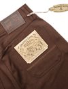 Freenote Cloth - Wilkes Western Jeans Dark Brown Denim - 15 oz