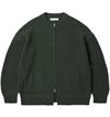 Frizmworks---Wool-deck-Zipup-Cardigan---Forest-Green-front