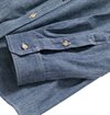 Ginew - Mohican Crew Shirt Chambray Shirt - Blue