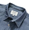 Ginew - Mohican Crew Shirt Chambray Shirt - Blue