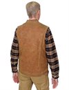 Ginew - Wax Vest Facing East Lining - Brown 