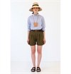 Girls Of Dust - River Shorts Herrinbone Twill - Khaki