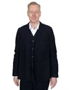 Hansen - Charlie Easy Three Button Blazer - Indigo Herringbone