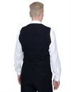 Hansen---Daniel-Classic-Waistcoat---Indigo-Herringbone-123