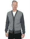 Hansen - Thomas Hounds Tooth Cardigan - Greyhound