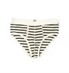 Hemen Biarritz - Etor Slip Briefs Breton Stripes - Khaki/Natural