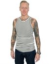 Hemen Biarritz - Marcel Gari Tank Top - Breton Stripes Khaki