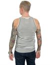 Hemen Biarritz - Marcel Gari Tank Top - Breton Stripes Khaki