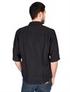 Indigofera - Delray Canvas Linen Shirt - Marshall Black