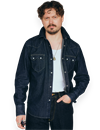 Indigofera - Bowman 50's Rinsed Denim Western Shirt - Indigo