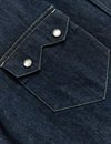 Indigofera - Bowman 50's Rinsed Denim Western Shirt - Indigo