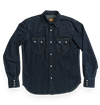 Indigofera - Bowman 50's Rinsed Denim Western Shirt - Indigo