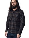 Indigofera - Bryson Flannel Check Shirt - Black Check