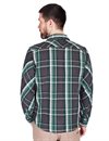 Indigofera - Bryson Flannel Check Shirt - Black/Green/White/Turquoise