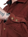 Indigofera - Copeland Moleskin Over Shirt - Rust