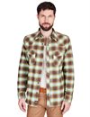 Indigofera---Dawson-Shirt-Japanese-Selvage-Flannel---Brown-Yellow-Turquoise-1