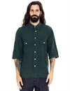 Indigofera - Delray Canvas Linen Shirt - Petrol