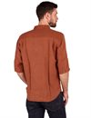 Indigofera - Delray Linen Canvas Shirt - Rust