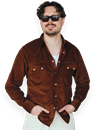 Indigofera - Dollard Corduroy Western Shirt - Brown