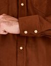 Indigofera - Dollard Corduroy Western Shirt - Brown