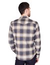 Indigofera - Dollard Flannel Check Shirt - Ecru/Beige/Grey