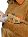 Indigofera - Eagle Rising Corduroy/Leather Jacket - Beige/Brown