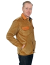 Indigofera - Eagle Rising Corduroy/Leather Jacket - Beige/Brown