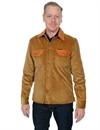 Indigofera - Eagle Rising Corduroy/Leather Jacket - Beige/Brown