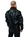 Indigofera - Eagle Rising Leather Jacket With Fur Collar - Black